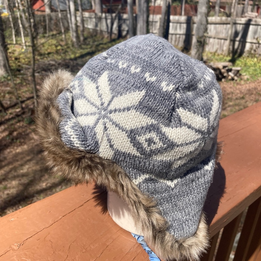 Hanna Andersson snowflake fur hat